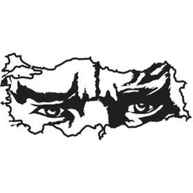 Resim Genel Markalar Atatürk Siluetli Türkiye Haritası Oto Kaput kaliteli Kaliteli Sticker 40 X 20 Cm 