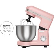 Resim Karaca Mastermaid Chef Stand Mikser Pearly Pink 1500W 5 Lt 