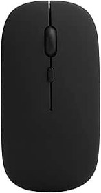 Resim Yosoo Health Gear Bluetooth Fare, OS X/Mi/Dizüstü Tabletler için Kablosuz Fare, Bluetooth 5.0 Gürültüsüz Mini Kablosuz Fare Siyah 