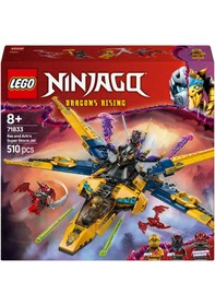 Resim LEGO® NINJAGO® Ras ve Arin'in Süper Fırtına Jeti 71833 - 8 Yaş ve Üzeri Çocuklar için 3 Ninja Minifigürü İçeren Oyuncak Yapım Seti (510P) 