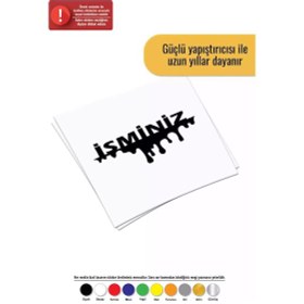Resim İsim Soyisim Akan Sıvı - Araç, Oto, Laptop, Duvar Uyumlu Sticker 10 5 Cm 