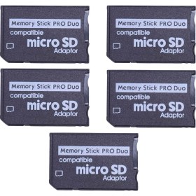 Resim KingKuee Psp Serisi Için 5x Mini Micro-Sd Tf - Ms Adaptör Sd Sdhc Kart Okuyucu (Yurt Dışından) 