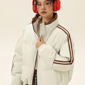 Resim Kadınlar için Kışlık Kalınlaştırılmış Termal Ceket - Mavi & Beyaz Çizgili H-Line Dar Kesim Palto, Simetrik Etekliği ve Yaka ile, Kadınlar için kışlık ceket, Kadınlar için kışlık montlar, Kadın Kışlık Ceket, Kadınlar İçin Kışlık Giysiler, Kadın Kışlık Ceket, Kadınlar İçin Kışlık Ceketler, Kadın Sonbahar Ceketi, Kadın Kışlık Mont, Kadınlar İçin Kışlık Zarif Ceketler, Kışlık Ceketler, Kadınlar İçin Kışlık Mont, Kadın Ceketi, Kadın Kışlık Montlar, Kadınlar İçin Kışlık Montlar, 