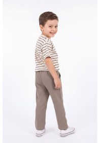 Resim Miababy Müslin Pantolon Süprem Tişört 2li Takım Bej 