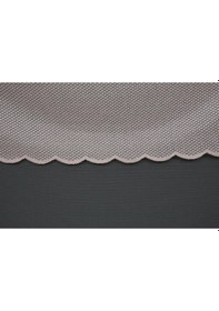 Resim Petek Model Pudra Renk Pileli Fon Perde 75x260 Cm Pudra 