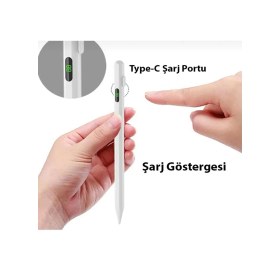 Resim Dijital Göstergeli Universal Kapasitif Stylus Windows Android Apple Uyumlu iOS Tablet Dokunmatik Kalem 