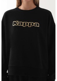 Resim Kappa Kız Çocuk Sweatshırt - Siyah 