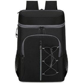 Resim Tenfowee Hafif Soğutucu Sırt Çantası - Kamp Ve Seyahat İçin Pratik Çözüm Siyah 