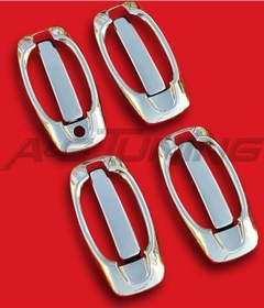 Resim Fiat Fiorino Krom Kapı Kolu ve Çerçevesi 8Parça Paslanmaz Çelik N11.1177 