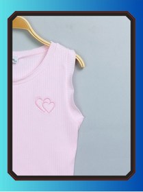 Resim edoy Genç Kız Nakışlı Pamuklu Body Slim Fit Günlük Şık Body Bluz 