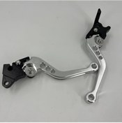 Resim Xuweiwei Adjustable Aluminyum Alaşım Motorcycle Elektrikli Bisiklet Ve Scooter İçin 2 Adet Silvery Gidon Fren Kolları 
