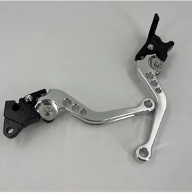 Resim Xuweiwei Adjustable Aluminyum Alaşım Motorcycle Elektrikli Bisiklet Ve Scooter İçin 2 Adet Silvery Gidon Fren Kolları 