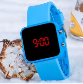 Resim Turkuaz Silikon Kordonlu Turkuaz Kasa Spor Dijital Erkek Saat St- 