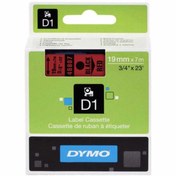 Resim Dymo 45807 Kırmızı/Siyah D1 Yedek Şerit 19 MM X 7 M 