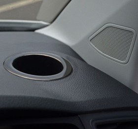 Resim OMSA VW T6 Caravelle Siyah Krom Bardaklık Çerçevesi 2015-2023 Arası 