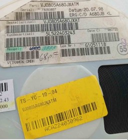 Resim Vj0805a680jxatm 68 Pf 5% 50v 0805 1000 Adet 