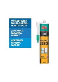 Resim Akfix Şeffaf Silikon 280 Gr 1100e Şeffaf 