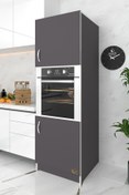 Resim Kenzlife Ankastre Fırın Dolabı Bige Gri Mutfak Banyo Kiler 