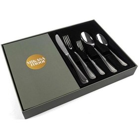 Resim Mikasa Moor Dolce Gold 60 Parça 12 Kişilik Çatal Kaşık Bıçak Seti Altın 