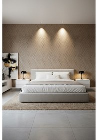 Resim İthal 16m2 Duvar Kağıdı 3boyutlu Yeni Dekor Desenli Simli Silinebilir Beyaz 