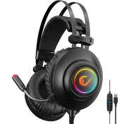 Resim Rampage Rm-K1 Pulsar Siyah USB 7,1 Version Rgb Işık Efektli Oyuncu Mikrofonlu Kulaklık 