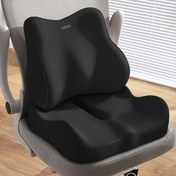 Resim Ofis Sandalyeleri ve Tekerlekli Sandalyeler için Ergonomik Hafıza Köpük Minder – Bel Desteği & Duruş Düzeltme, Kalça Basıncını Azaltan Yumuşak Esnek Tasarım, Vücut Eğrisi Konturlu Konfor, Dayanıklı Dolgu, Çıkarılabilir Kılıf, Postür Destekleyici, Rahatlık Pedi, Tekerlekli Sandalye Kullanıcıları ve Ofis Çalışanları İçin 
