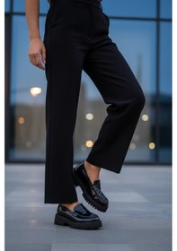 Resim Aspor Siyah Rugan Kalın Taban Kadın Casual Ayakkabı Çok Renkli 