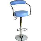 Resim Boombar Monica Bar Sandalyesi - Mavi Deri - 9510Q0119 