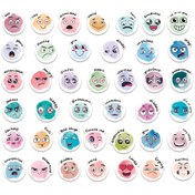 Resim 200/400 adet Yüz Duygusal Duygular Stickerları Öğrenci Duygusal Destek Stickerı için Komik Ruhsal Stickerlar Zihinsel Sağlık Sevimli Öğretmen Ödül Stickerı Sınıf Ev Okul Malzemeleri (Klasik) 