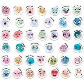 Resim 200/400 adet Yüz Duygusal Duygular Stickerları Öğrenci Duygusal Destek Stickerı için Komik Ruhsal Stickerlar Zihinsel Sağlık Sevimli Öğretmen Ödül Stickerı Sınıf Ev Okul Malzemeleri (Klasik) 