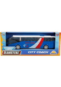 Resim Teamsterz Street Kings Die Cast Şehir Otobüsü 18,5 Cm Metal Model Oyuncak Araç Mavi 