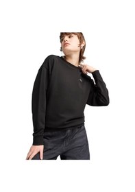 Resim Puma Ess Elevated Comfort Crew Siyah Kadın Sweatshirt 68501701 Siyah 
