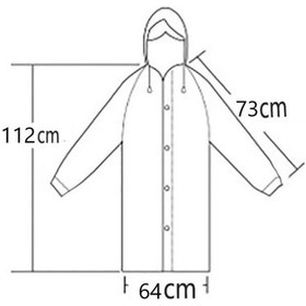 Resim Unisex Mor Yağmurluk 