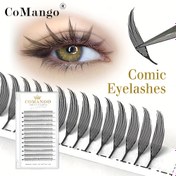Resim Vogue 240Fans Çizgi Film Kuyruklu Kirpikler C / D Kıvrım Otomatik Manga Kirpik uzatma 8-15mm Hayvan Çiçekleyen Fan kirpikleri 