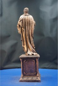 Resim Atinalı Filozof Sokrates Heykel Biblo Bilgelik Ve Felsefenin Simgesi Hediyelik Aksesuar 35 Cm Bronz 