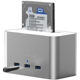 Resim Codegen Alüminyum Usb3.0 3.5"-2.5" Hdd Sata 3 Port Usb Hub Dock 