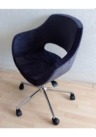 Resim Kamusalmarket Ofis Koltuğu Krom Metal Ayaklı Döküm Süngerli 