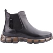 Resim MARCOMEN 14116 SIYAH DERI BOT 