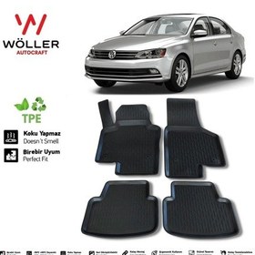 Resim Volkswagen Jetta Paspas 2011 2019 Arası Uyumlu 3d Havuzlu Paspas 