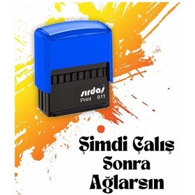Resim Şimdi Çalış Sonra Ağlarsın Özel Tasarım Siyah Kaşe Diğer 