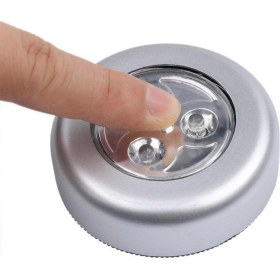 Resim herkesetoptantic Spot Dokunmatik LED Işıklı Kablosuz Pilli Lamba (Gri) 