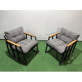 Resim Balkon-bahçe-kafe Çay Seti Koltuk Oturma Takımı,oturma Grubu Çaysetleri Sallanır Koltuk Miami Gri 