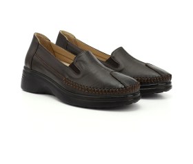 Resim Gönderi(R) Gönderi R Kadın Kahverengi Dolgu Taban Hakiki Deri Comfort Ayakkabı Ddza55945540 Kahverengi 