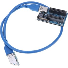 Resim Bestnify 1x Ila Çift 4x Uzatma Kablosu Usb3.0 Gpu Yükseltici Adaptör Kablosu (Yurt Dışından) 