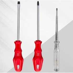 Resim 3 Lü Tornavida Seti Düz Tornavida - Yıldız Tornavida - Kontrol Kalemi Tg-v 7700 