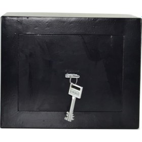 Resim Anahtarlı Ev Ofis Kasası Çelik Kasa 30x19x27 Cm 