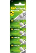 Resim GP GP186-C5 LR43 Alkalin Düğme Pil 5'li Paket 