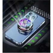 Resim Sharpa Mıknatıslı Telefon Sessiz Soğutma Fanı Radyatör Soğutucu Ios Android Pubg Gaming Soğutucu 