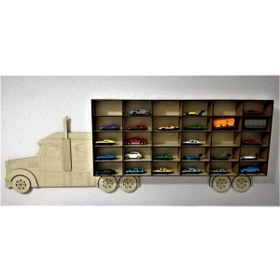 Resim Mini Tasarım Atölyem Montessori Tır Araba Rafı 