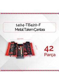 Resim Brio Takım Çantası Dolu 5 Gözlü 420 Mm Kırmızı 
